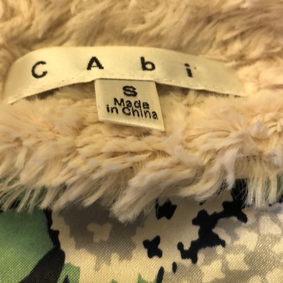 CAbi Jackets & Coats Cabi 76 Faux Fur Cropped Jacket Poshmark